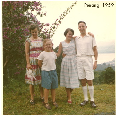 shaw family on top of Penang hill 1959