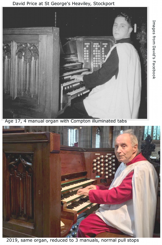David Price at the organ console