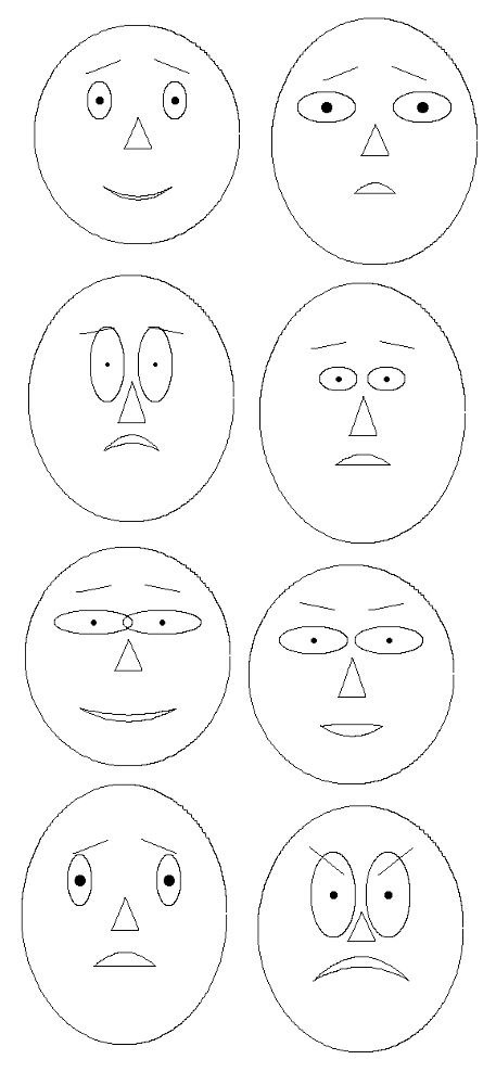 random cartoon faces