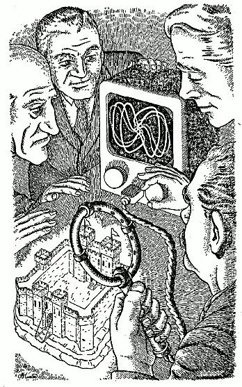 illustration from Thou Pasture Us by Francis G Rayer  Nebula No 2, 1953
